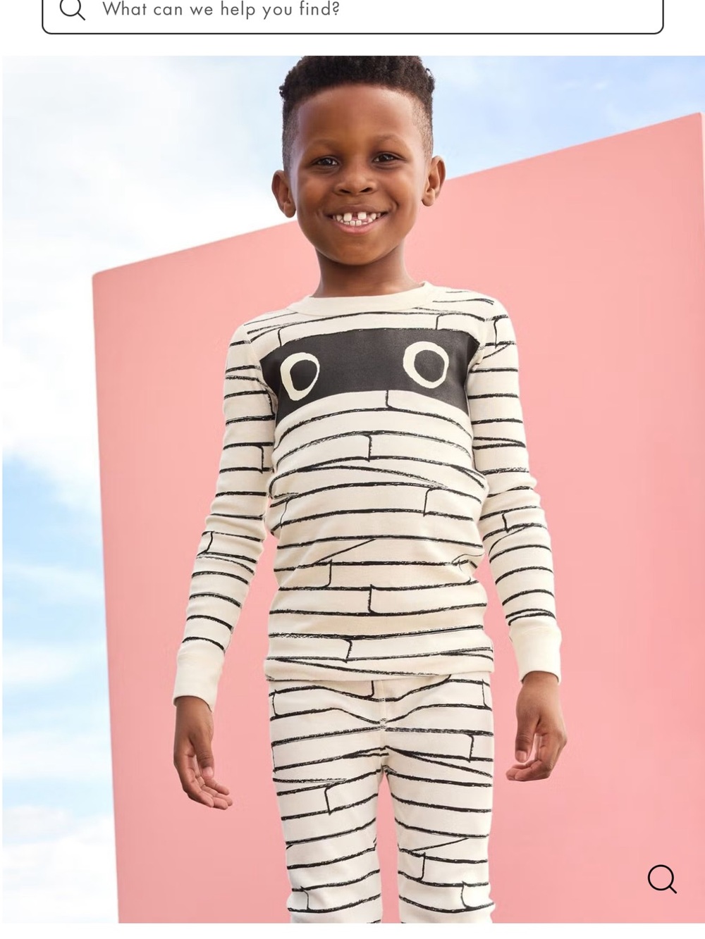 Hanna Andersson Cream and Black Striped Mummy Pajama Set NWT size 12